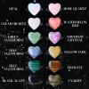 12 PCS Natural Heart Crystals Shaped Healing Stones Crystal Palm 0.8 inch Natural Stones Polished Love Gemstones Pocket Set Bulk Balancing Meditation Mother's Day view 4