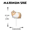 18pcs Glitter Guinea Pig Dessert Cupcake Topper Pet Hamster Theme Decorations Baby Shower Boys Girls Happy Birthday Party Decor Supplies view 4