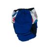 Barkertime Happy Elephants on Blue Premium Waterproof Cat Diaper, M, with Tail Hole - Made in USA view 3