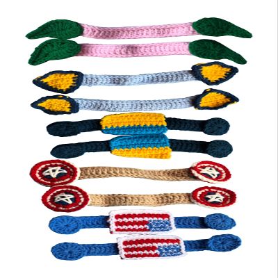 Crochet Mask Ear Protector Pain Relief Wear Mask Comfortable Express Personal Style Standpoint HandMade With Love Easily Reused (Set of 10) (Style 2)