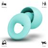 Noise Canceling Earplugs for Sleep and Concentration New Flexible Earplugs for Better Attenuation2 Pair Reusable Deal for Side Sleepers &Noise Sensitive Person  27dB Noise CancellationLight Green view 2