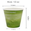 Yes!Fresh Disposable Hot Paper Cup,To Go Hot Cups for Coffee, Hot Liquid, Chocolate, Juice,Suitable for Party, Picnic, Travel, and Events (12 oz, 100 Count,Green) view 3