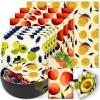 Reusable Beeswax Wrap - 9 Pack, Beeswax Wraps for Food, Eco-Friendly Beeswax Food Wrap, Organic, Sustainable, Biodegradable, Zero Waste, Plastic-Free Food Storage (Colorful) view 1