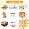 Reusable Beeswax Wrap - 9 Pack, Beeswax Wraps for Food, Eco-Friendly Beeswax Food Wrap, Organic, Sustainable, Biodegradable, Zero Waste, Plastic-Free Food Storage (Colorful) view 2