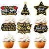 18pcs Gold Glitter Dessert Cupcake Topper We Will Miss You Dont Go We Beg You Theme Decor Supplies Men Woman Coworker Funny Retirement Going Away Party Supplies view 1