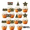 18pcs Gold Glitter Dessert Cupcake Topper We Will Miss You Dont Go We Beg You Theme Decor Supplies Men Woman Coworker Funny Retirement Going Away Party Supplies view 3