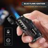 SAMNIU Pack of 2 Torch Lighter, Triple Jet Flames, Visible Gas Tank, Windproof Butane Refill Pocket Lighters for Candle, Mens Gift (Gas not Included) view 2
