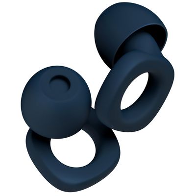 Audree Soft Ear Plugs for Noise Reduction, Reusable Flexible Earplugs for Sleep, Travelling, Focus, Study & Sensitivity, 28dB Noise Cancelling, 8 Silicone Ear Tips in XS/S/M/L, Blue