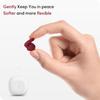 Audree Soft Ear Plugs for Noise Reduction, Reusable Flexible Earplugs for Sleep, Travelling, Focus, Study & Noise Sensitivity, 28dB Noise Cancelling, 8 Silicone Ear Tips in XS/S/M/L, Red view 3