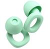 Audree Soft Ear Plugs for Noise Reduction, Reusable Flexible Earplugs for Sleep, Travelling, Focus, Study & Noise Sensitivity, 28dB Noise Cancelling, 8 Silicone Ear Tips in XS/S/M/L, Green view 1