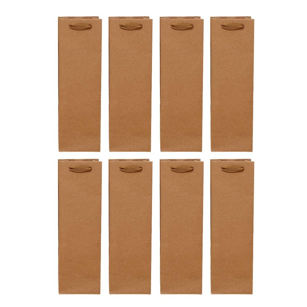 Homoyoyo 24pcs Red Wine Paper Bag Durable Wine Packing Bag for Drinks Single- Storage Logo for Events and Gifting