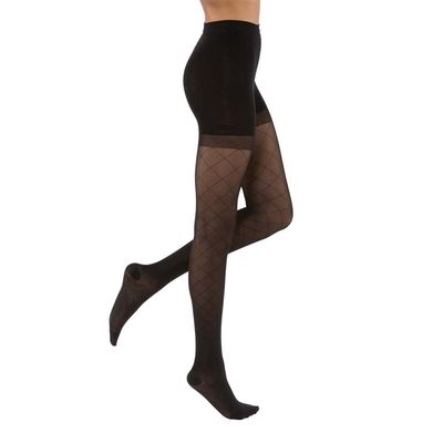 JOBST UltraSheer Diamond Pattern Compression Stockings, 15-20 mmHg, Waist High, Closed Toe - Choose Your Size & Color