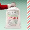 Set of 4 Custom Drawstring Christmas Sack, Personalized Canvas Santa Sack w/ Name - 6 Designs, 27" x 20" - Christmas Bag for Holiday Presents, Santa Canvas Stocking Bags for Kids, Family view 4