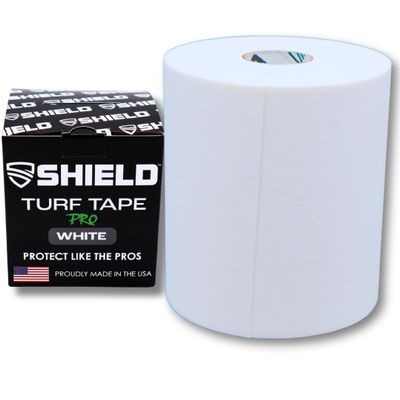 SHIELD Turf Tape Football  USA Made  30 Ft, Flexible Arm Protection, Sweatproof Athletic Tape, Durable 4-Way Stretch  White