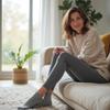 Women's Viscose from Bamboo Diabetic Quarter Socks, Non-Binding - 4 Pack Medium - Solid Casual Quarter Seamless - Sock Size 9-11 Shoe Size 5-9 M Dark Navy, Burgundy, Light Navy, Denim Blue view 2