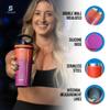 Ice Shaker Insulated Stainless Steel Shaker Bottle | 26oz, Summer | Cold for 30+ Hours | Insulated Cup with Twist-on Agitator | Odor-Free Bottle for Protein Shakes, Water, Smoothies, Cocktails view 2