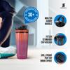 Ice Shaker Insulated Stainless Steel Shaker Bottle | 26oz, Summer | Cold for 30+ Hours | Insulated Cup with Twist-on Agitator | Odor-Free Bottle for Protein Shakes, Water, Smoothies, Cocktails view 3