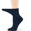 7BIGSTARS KINGDOM Women's Viscose from Bamboo Diabetic Quarter Socks, Non-Binding Loose Fit - 4 Pack Large - Solid Casual Thin Seamless - Sock Size 10-12 Shoe Size 8-12 L Dark Navy view 4