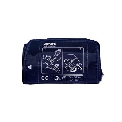 A&D Medical Medium Blood Pressure Cuff Replacement (9.414.2"/2436 cm), Latex-Free BP Cuff, UA-280A ISO-Compliant Connector for A&D Medical UA-789AC, UA-787EJ Blood Pressure Monitor for Home Use