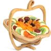 Gift Basket Dried Fruit by It's Delish  3 in 1 Wooden Apple Basket - Healthy Gourmet Snack Box - Variety Snacks - Holiday Food Gifts for Mom, Dad, Women Men Families Birthday Sympathy Corporate Baskets view 2
