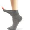 7BIGSTARS KINGDOM Women's Quarter Viscose From Bamboo Diabetic Socks-L-M-4 Pairs-Navy-Black-White-Beige-Blue-Brown Shoe Size: 5-9, Grey view 4