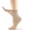 7BIGSTARS KINGDOM Women's Viscose from Bamboo Diabetic Quarter Socks, Non-Binding Extra Wide - 4 Pack Medium - Solid Extra Wide Seamless - Sock Size 9-11 Shoe Size 5-9 M Light Beige view 4