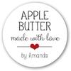 Apple Butter or CUSTOMIZE WITH YOUR OWN JAM, Jelly, Canning Labels, Wedding, Baby Shower, Christmas, Gifts, Holiday, Favors, Made With Love, Homemade With Love view 1