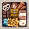 Blue Bow Gourmet Chocolate Gift Basket  Assorted Gourmet Chocolate in Reusable Tin for Valentines Day view 4