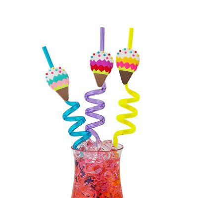 Ice Cream Silly Straws  12 Pieces