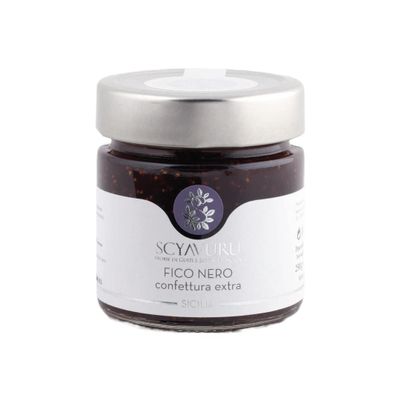 Scyavuru Sicilian Black Fig Jam | More Than 65% of Real Fruit | Imported from Italy | 8.8oz (250g) (Pack of 1)