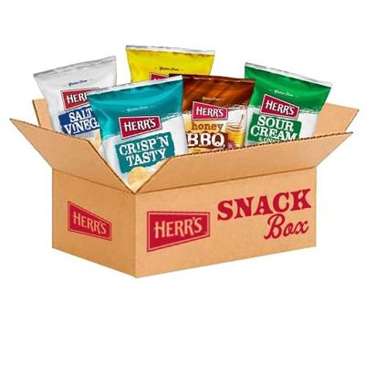Herrs Potato Chips, Variety Pack, Gluten Free Snacks, 1oz Bag (36 Count)