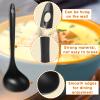 Meanplan 18 Pcs Large Plastic Serving Spoons Big Heavy Duty Disposable Serving Spoons for Party Catering Buffet Restaurant Dinner Soup(9 x 2.8 Inch,Black) view 3