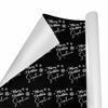 MyPupSocks Custom Merry Christmas Reversible Kids Birthday Wrapping Paper Black Birthday Gift Wrap Wrapping Paper for Boys, Girls, Adults view 2