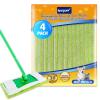 KEEPOW Reusable Mop Pads Compatible with Swiffer Sweeper  Washable Microfiber Floor Cleaning Refills for Wet & Dry Use  10.6" x 5.1", 4 Pack view 1