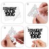18pcs Black Gold Glitter Dessert Cupcake Pick for Straight Outta 1986 Cheer to 40 Years Old Theme Decor Supplies Happy 40th Birthday Party Decoration view 4