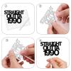 18pcs Black Gold Glitter Dessert Cupcake Pick for Straight Outta 1990 Cheer to 36 Years Old Theme Decor Supplies Happy 36th Birthday Party Decoration view 4