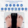 Vitafit Smart Bathroom Scale Body Weight, High Accuracy Assured by Weight Scale Professional Factory Since 2001, App Sync 13 Body Composition Including BMI, Body Fat and Muscle, 400lb, LED, Silver view 3