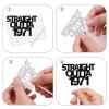 18pcs Black Gold Glitter Dessert Cupcake Pick for Straight Outta 1971 Cheer to 55 Years Old Theme Decor Supplies Happy 55th Birthday Party Decoration view 4