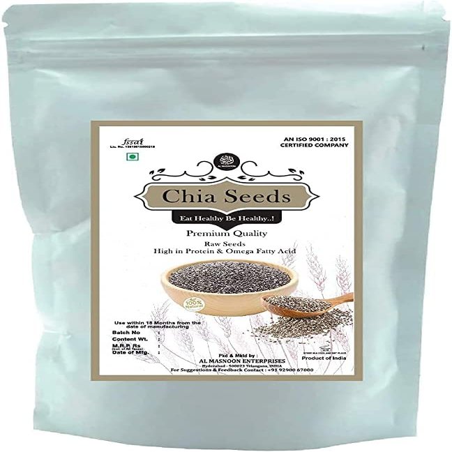 BETT AL MASNOON Chia Seeds 100% Natural 250 GMS