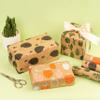MAYPLUSS Kraft Wrapping Paper Roll - 3 Mini Roll - 17" X 120" Per roll - Fruit/Cactus/Hedgehogs Design (42.3 sq.ft.ttl) view 3