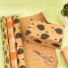 MAYPLUSS Kraft Wrapping Paper Roll - 3 Mini Roll - 17" X 120" Per roll - Fruit/Cactus/Hedgehogs Design (42.3 sq.ft.ttl) view 4