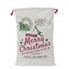 Christmas Santa Sack, Large Christmas Canvas Gift Bag with Drawstring, [Place to Write Wishes] Reusable Personalized Best Gift, for Xmas Package Storage, Christmas Party Supplies Favors view 1