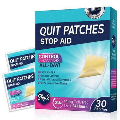 14 mg Step 2 Patches, Stop Patch, Aid, Easy and Effective Anti-Stickers, Best Product to Help Stop, Transdermal System Patch (30 Patches)
