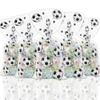 100 Pieces Soccer Goodie Bags, Football Treat Bags Party Favors Clear Candy Cello Bags with Sliver Twist Ties, Football Birthday Party Supplies for Boys Kids Team Gift Snack Bags view 1