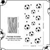 100 Pieces Soccer Goodie Bags, Football Treat Bags Party Favors Clear Candy Cello Bags with Sliver Twist Ties, Football Birthday Party Supplies for Boys Kids Team Gift Snack Bags view 3