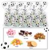 100 Pieces Soccer Goodie Bags, Football Treat Bags Party Favors Clear Candy Cello Bags with Sliver Twist Ties, Football Birthday Party Supplies for Boys Kids Team Gift Snack Bags view 4