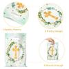 3sscha 50Pcs Cross Party Favor Bag Baptism First Communion Waterproof Goodie Bag with Die Cut Handles God Bless Church Religious Plastic Gift Bags for Kids Birthday Baby Shower Decoration Supplies view 3