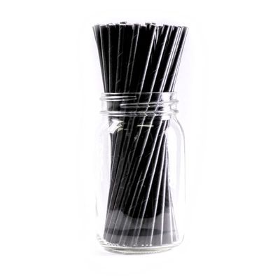 Green Planet Biodegradable Jumbo Black Paper Straws ( Unwrapped, 7.75 Length, .248 Diameter, 4800 Cts) | For Restaurant, Clubs, Cafeteria, Food Services, Offices |
