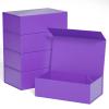 Purple Gift Boxe 12" x 6" x 4" with Magnetic Closure Lid Gift Boxes for Presents,Bridesmaid Gifts Box,Cute Box,Birthday Gift box,Luxury for Gift Packaging, Magnetic Gift Box for Wrapping Gifts (Purple/5PCS) view 1