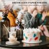 Gadpiparty Disposable Paper Straws with Purple Bow Tie Decorations 7.87 Inch Festive Decorative Straws for Birthday Wedding Baby Shower and Party Supplies view 3